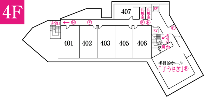 平面図: 4F