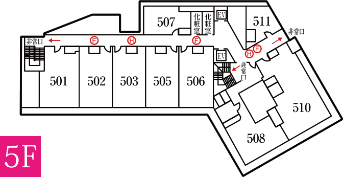 平面図: 5F